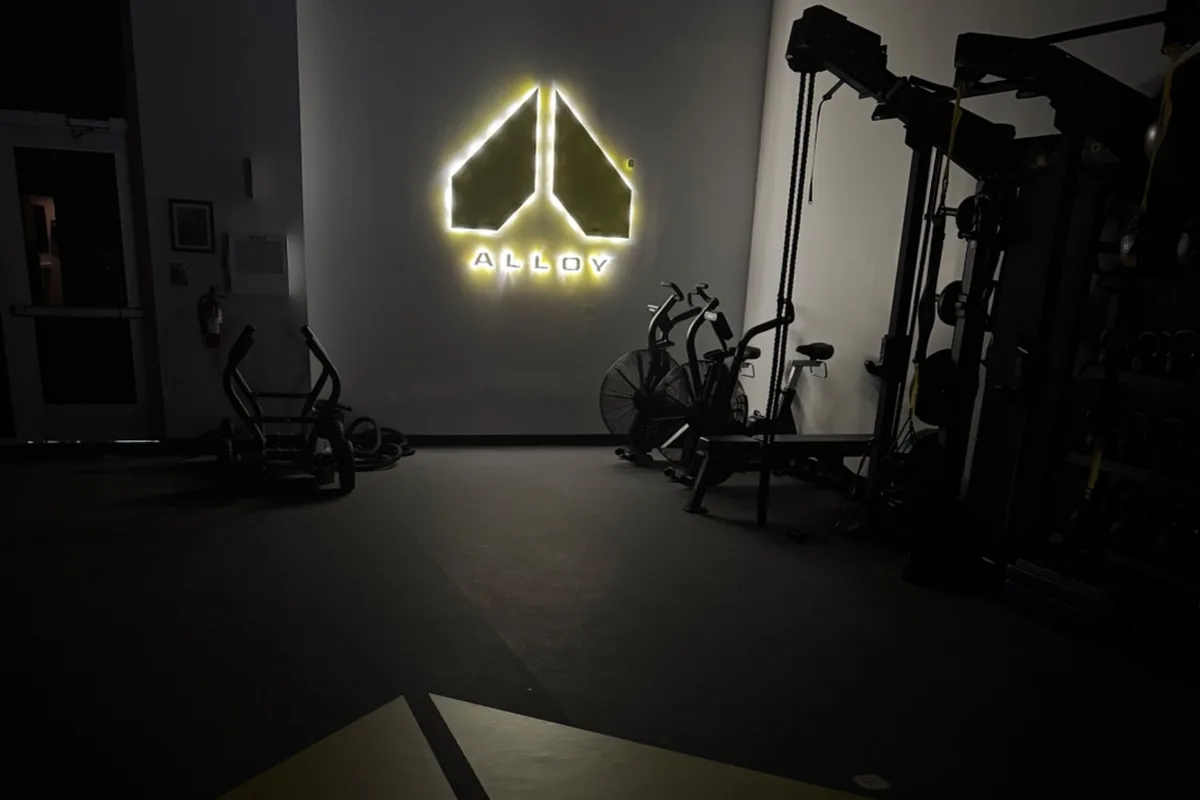 Inside the Alloy Personal Training studio in Alston Town Center, Cary, NC