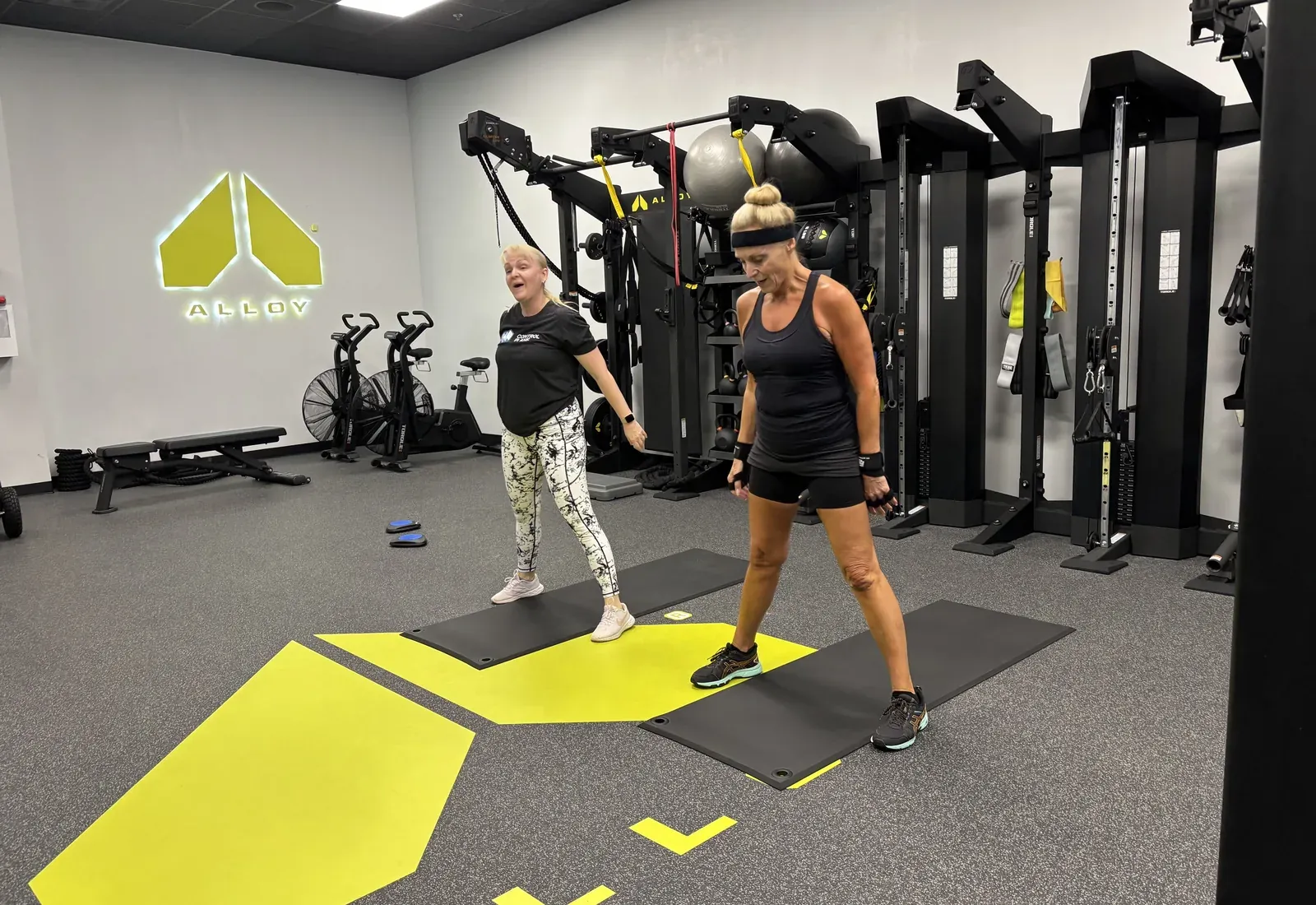 Coached small group training session at Alloy Personal Training Cary